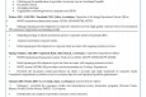 Образец резюме, часть вторая