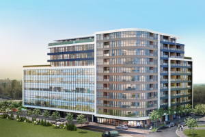 EXTERIOR AND INTERIOR RENDERINGS OF RESIDENTIAL BUILDING. BULGAR