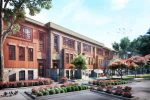 USA. RESIDENTIAL BUILDING RENDERING