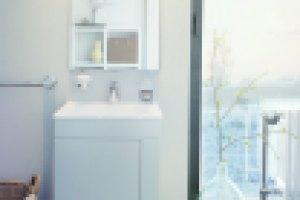 Визуализация шкафчиков для ванной комнаты для рекламы магазина