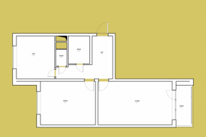 2 х комнатная в панельном доме ДО