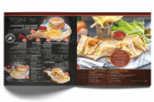 Меню для ресторана "Белая сметана"