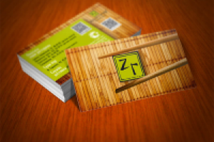 Визитки для студии суши "ЗГ"