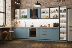 Визуализация кухни в стиле лофт