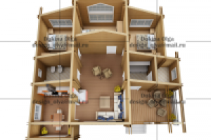 Планировка деревянного дома2