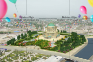 эскизная подача ладндшафта парка