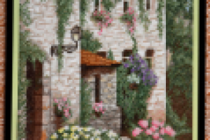 "Изумрудное кружево",24х30 см, 3000р.