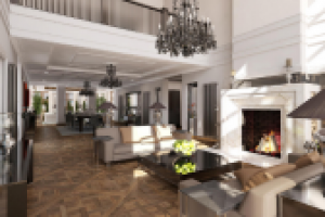 Дизайн проект загородного дома / Гостинная