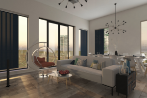 Интерьер гостиной- столовой