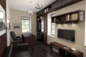 Дизайн частного дома: кабинет