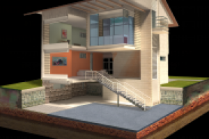 Разрез дома