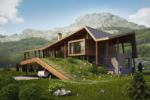 Визуализация дома в Черногории (Digital Bakery)