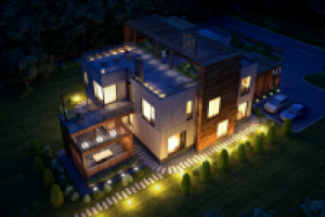 Визуализация загородного дома (Digital Bakery)