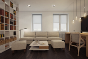 Дизайн квартиры-студии 57 кв.м