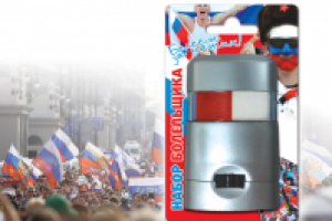 Дизайн упаковки трехцветного мела для российских болельщиков