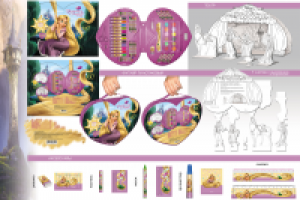 Дизайн лицензионного набора для детского творчества "Рапунцель"