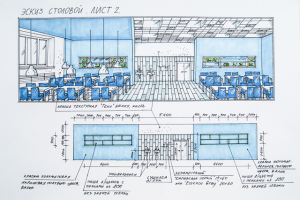 столовая в учебном центре для детей