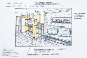 эскиз кухни
