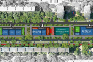 Благоустройство территории Торговых рядов в районе Ивановское