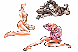 Девушки вектор