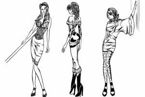 Девушки вектор