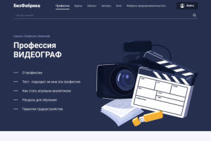 Профессия Видеограф