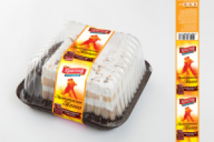 Разработка этикетки для торта фабрики Kristof.