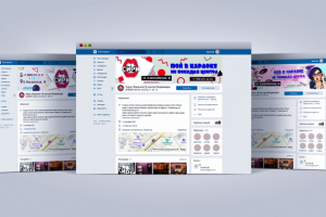 Обложка для группы в ВК караоке-клуба