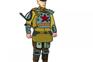 советский офицер анти-зомби