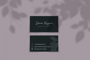 визитка графического дизайнера