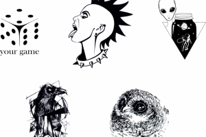 Принты, надписи, веторная графика