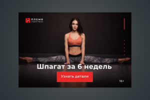 Баннер для студии танца на пилоне Племя