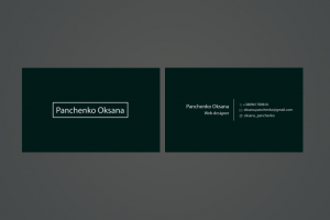 Визитка для веб дизайнера