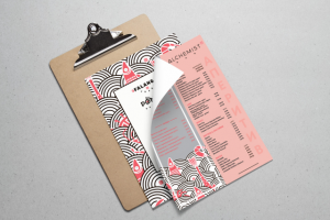 Дизайн меню для рыбного ресторана