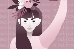 Открытка "Selfcare" из серии "Феминизм"