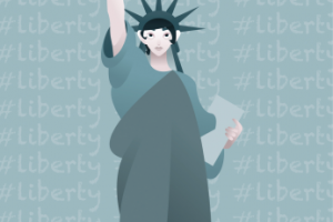 Открытка "Liberty" из серии "Феминизм"