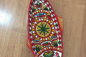 Селедочница в стиле Борецкая роспись (авторская композиция)