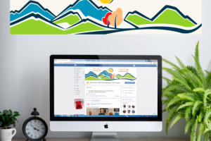 Шапка для интернет-магазина ВК "Иди в поход"