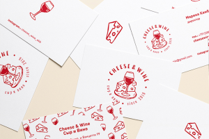 Фирменный стиль для сырной лавки "Cheese and wine"