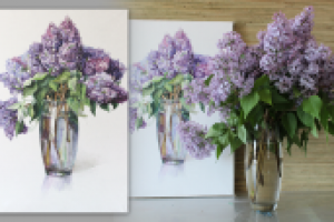 Акварель "Сирень"