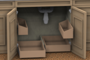 Ящики под раковиной