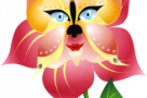 Смайлик-бабочка