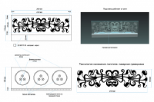 Брендирование макета подставки под напитки и