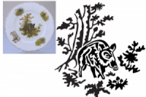 Кабан. Отрисовка в векторе