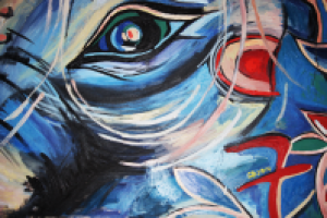 око Индии/масло, холст