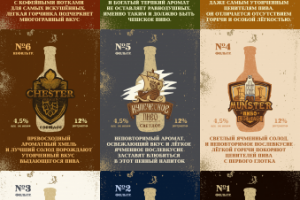 Серия плакатов для магазина пива