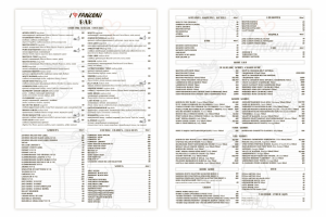 Барное меню для кафе Fanconi