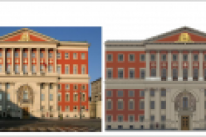 Отрисовка здания из растра в вектор