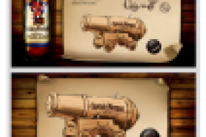 Концепт упаковки рома Captain Morgan