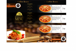 Меню для кафе